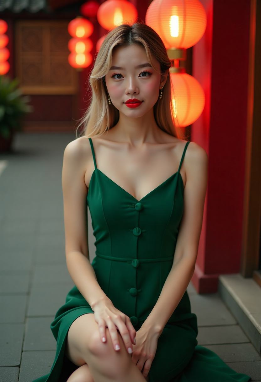 女生在房间录制清唱歌曲